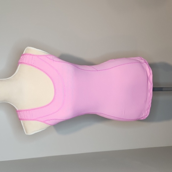 💫Lululemon Run: Stay On Course TankParis Pink White Microstripe - Picture 5 of 10